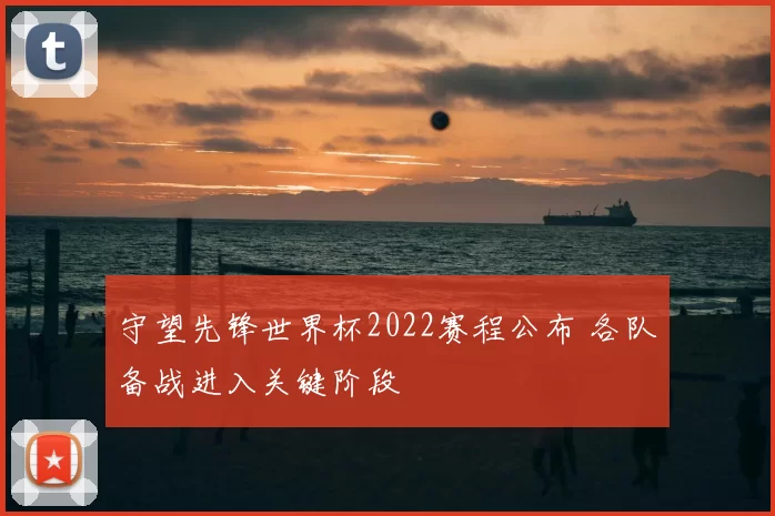 守望先锋世界杯2022赛程公布 各队备战进入关键阶段